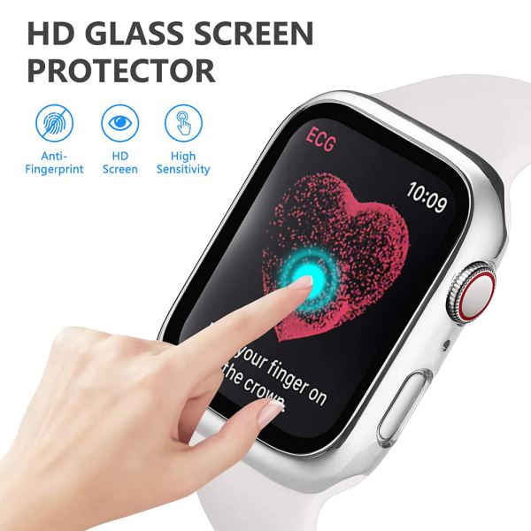 Case kompatibel med skärmskydd i härdat glas HD Clear