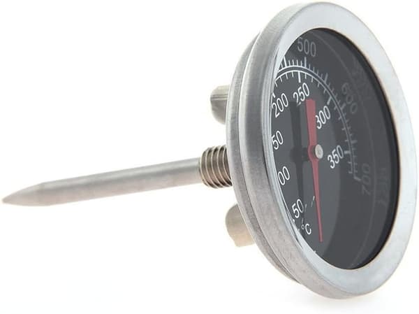 Ovntermometer i rustfrit stål til grill og rygeovn