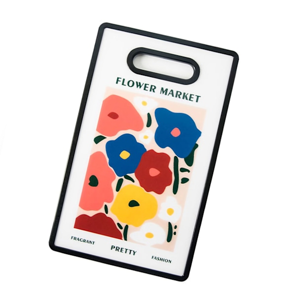 Minimalistisk Blomsterkonst för Hemmakök, Premiummaterial Canvas, Lättdiskad Skärbräda, Slitstarkt Material, Hängande Förvaringsdesign (Liten Storlek)