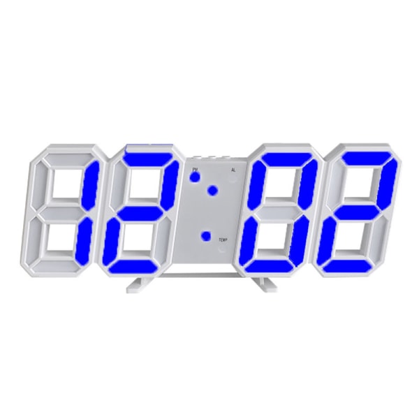 Intelligent 3d digital klocka väckarklocka digital väggklocka LED