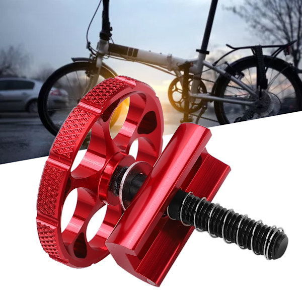 Hopfällbar cykel aluminium hingle klämma C spänne CNC integrerad för Brompton hopfällbar cykel röd