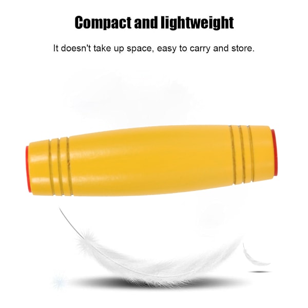 Sensorisk Leksak Ergonomisk Design Flerlagers Snurra, Oändlig Flipp Gul Träleksak för Barn Vuxna