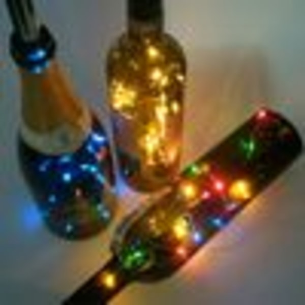 6-pack 1,5 m LED-vinkorkflaskljus, flaskbelysning, ljusslingor, flaskbelysning med korkar, färgglada