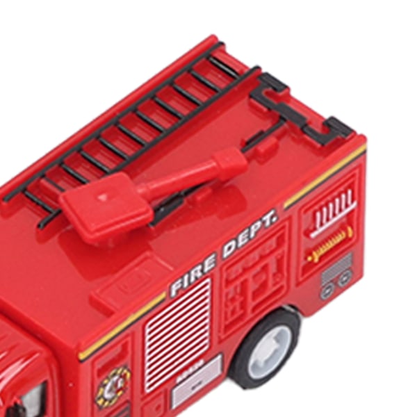 4 st Dragbilar Modell Set Legering Bilar Leksak Set Stad Serie Öppnade Dörrar Lastbil Modell Leksak Typ B