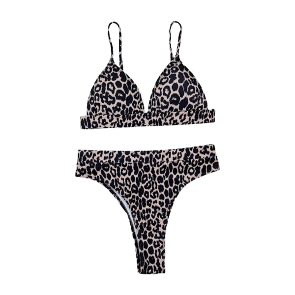 Sommar baddräkt baddräkt dam baddräkt leopard bikini