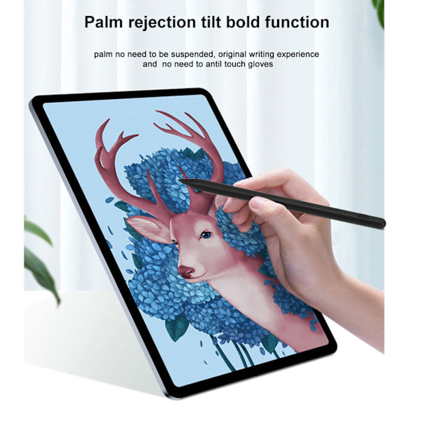 Stylus Pen Digital Penna Fin Spets Tyst Skriv Smart Penna med 2 Spetsar för IOS för Android-surfplattor Svart