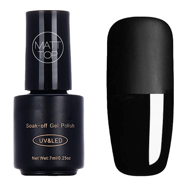 Matt Gel Överlack, Skyddande Lager För Hybrid Nagellack, Slät Yta Med Giftfri, Låg Lukt Formula, För Långvarig, Ingen Avtorkning