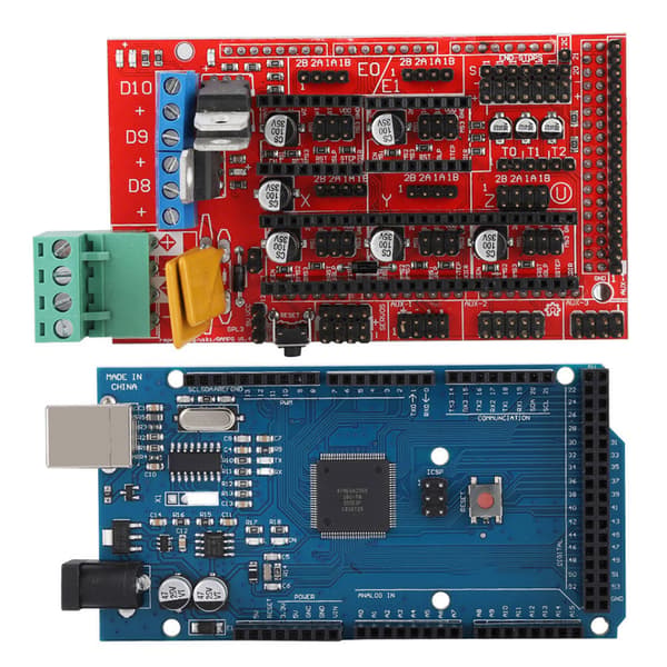 DIY Kit til 3D Printer Controller, RAMPS 1.4 med A4988 Stepper Motor Driver MEGA2560 R3 Board Køleplade Modulært Design Bootloader Funktionalitet