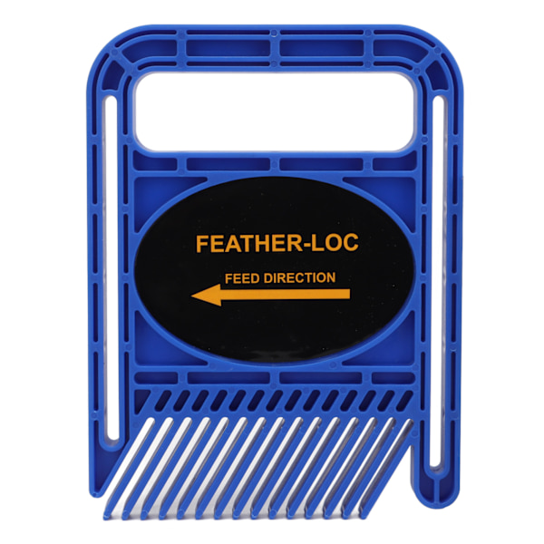2-pack Fjäderbräda Justerbar Utökad Träbearbetningsspårsäkerhetsanordning för Bordssåg Fräsbord Stängsel Verktyg Blå