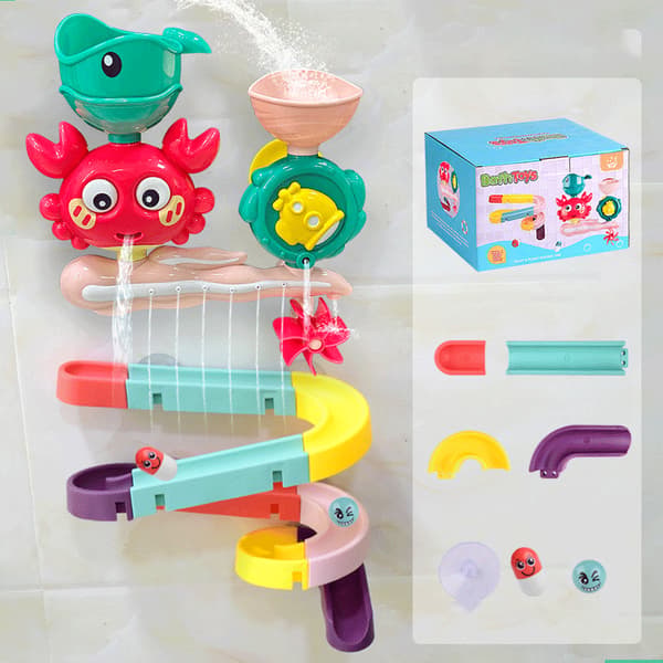 Babybadeleker for barn, krabbebadekarleker, muggfrie badeleker med sugekopper, egnet for småbarn, babybadeleker style 6