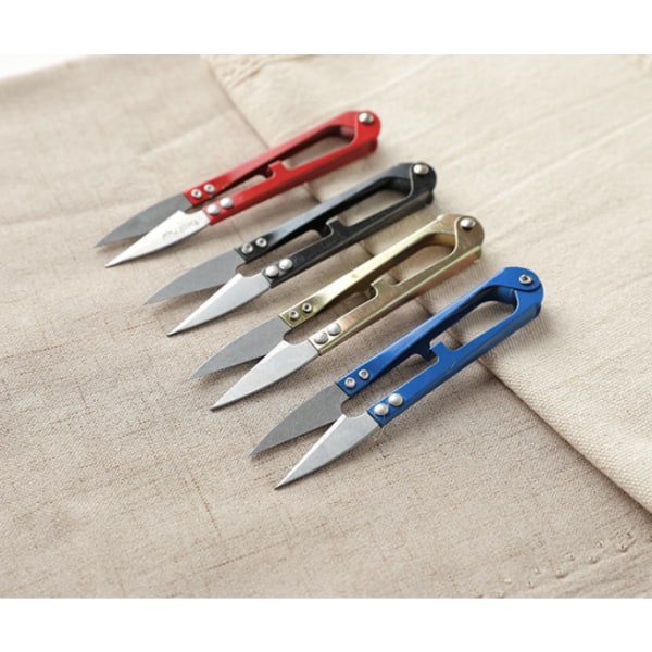 3 delar sömnad sax 4,7 tum U-form garn Trådskärare Broderi Små Snips Clippers Trimnyckel för sömnad söm DIY Crafts Supplies,