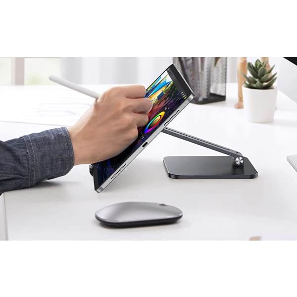 Justerbar surfplatta stativ för iPad, aluminium surfplatta stativ för skrivbord