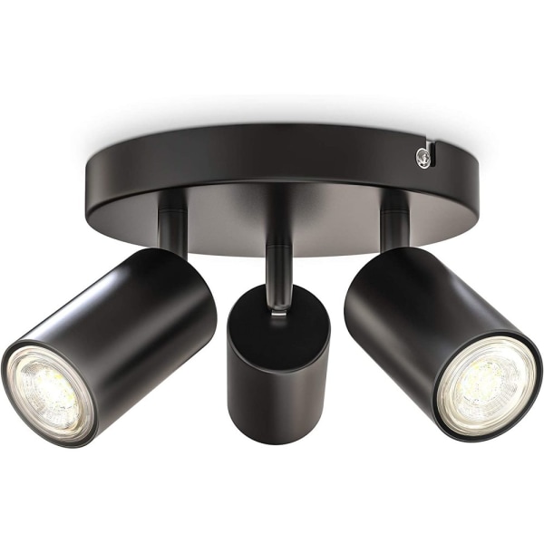 LED-taklampor 3 lampor roterande roterande glödlampa ingår ej