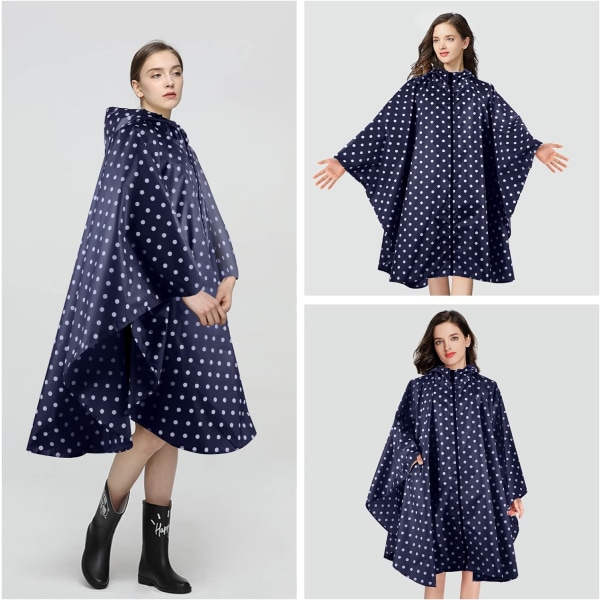 LAMA Fashion Regnponcho Unisex Regnrock Andningsbar Regnkappa Lätt Regnjacka Regnskydd Kläder Regnrock som Picknickfilt Markis för