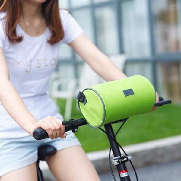 Cykelstyre väska, Fashion cykel telefon väska, Vattentät cykel framväska för cykel förvaring cykling (Grön)
