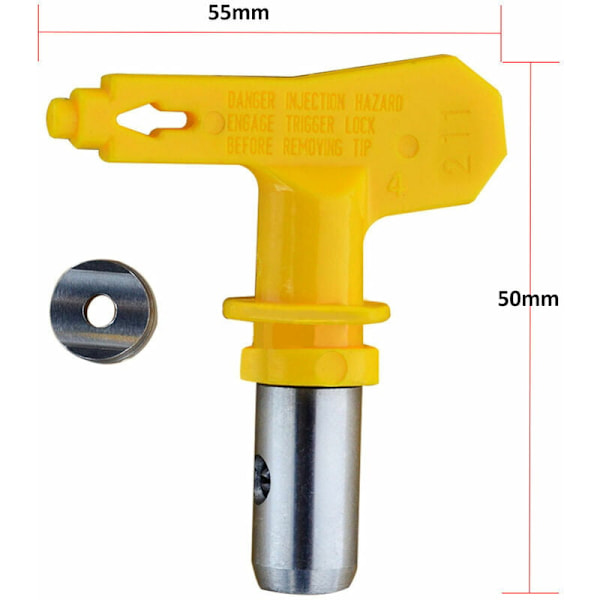 Vändbara Airless Munstycks Spray Tips Set För De Flesta Hushållssprutor, Stark Dimkraft Volframkarbidkärnor Förbättrar Din Målningsupplevelse,