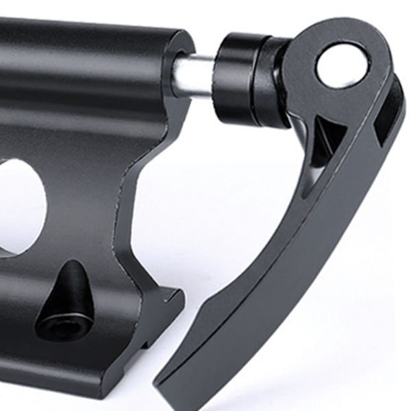 Cykelfrontgaffelmontering Snabbkoppling Aluminiumlegering Starkt Lager Biltak Cykelblock Gaffelmontering Svart Fri Storlek