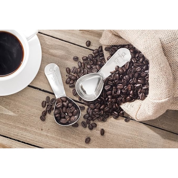 Mätsked i rostfritt stål oval form för bakning, kryddning och kaffepulver