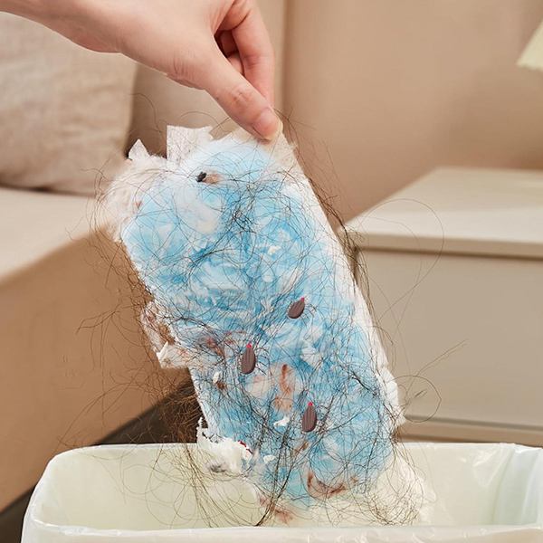Fluffy Duster Refills,Flash Dust Magnet Refill, Engångsdammhuvuden, Handdammrefill, 20-pack, Blå…