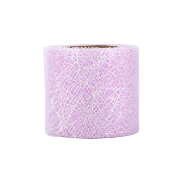 Tulle Rulle Symfoni Spindel Rörigt Nät Tulle Rulle DIY Båge Hårprydnad Material BandLila