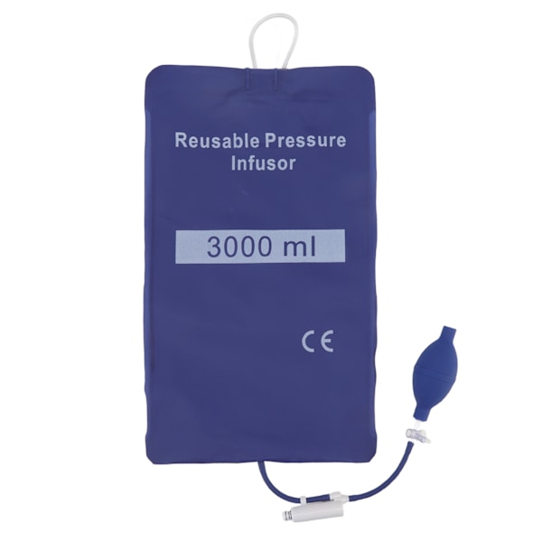 3000 ml tryckinfusionspåse förhindrar övertryck 3h lufttäthet vätskesnabb infusionspåse för första hjälpen blå