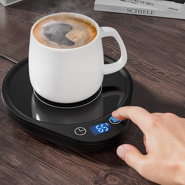 Elektrisk koppvärmare för kaffekopp med 3 temperaturinställningar Intelligent kaffevärmare med automatisk avstängning Dryckesvärmare för te, kaffe, mjölk i