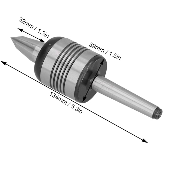 Live Center Stål 0,01 mm Noggrannhet Morse Taper Svarvverktyg med 60 Graders Spets MT1