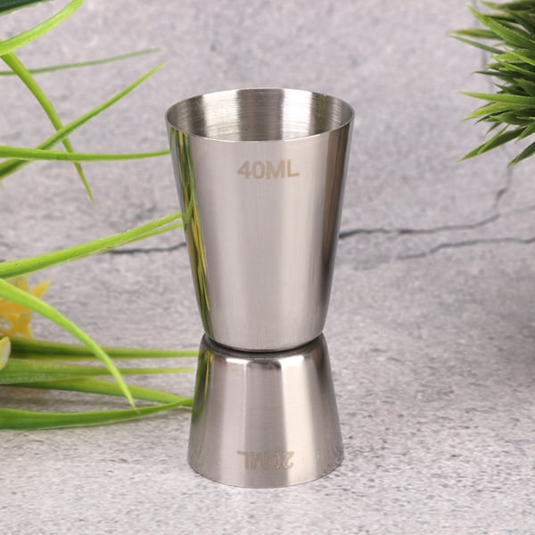 Professionell Bartending, Lättanvänd Dubbel Jigger Mätkopp i Rostfritt Stål för Cocktailshaker, Precisions Bartending Verktyg Hög Kvalitet Dubbel