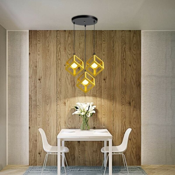 Rustik Lantlig Design, Justerbar Hängande Sladd, Industriell Pendellampa för Köksö, Matsal, Entré