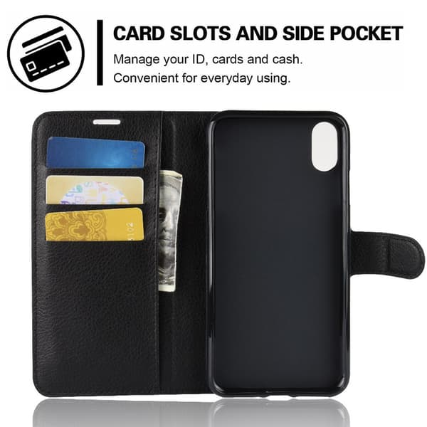 Kompatibel med iPhone 7/8/SE (2020/2022) - Wallet Case - Vælg farve! Sort Sort