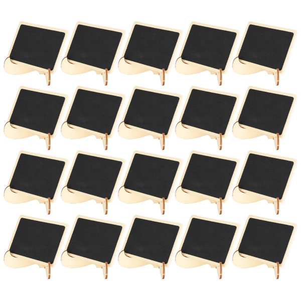 2 Set Mini Chalkboard Skyltar Platskort Små Rektangulära Svarta Tavlor Bröllop Fester
