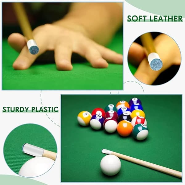 100 plasthoder for biljardkøer, egnet for biljardkøer og snooker (12 mm)