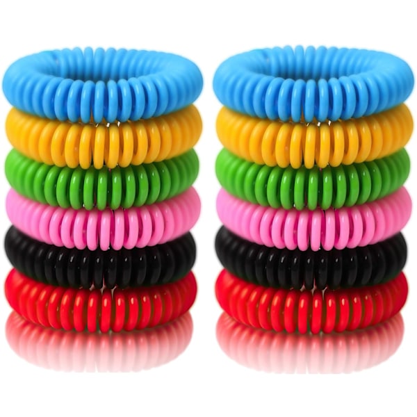 Essential Aroma Armband, Citronelladoft, Perfekt Lämplig För Alla Äventyr, Justerbart Spiralband Säkerställer Universell Passform, 24-pack, Återanvändbar