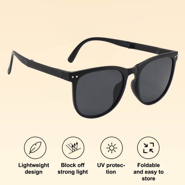 Lätt att bära polariserade minivikbara solglasögon – perfekt för