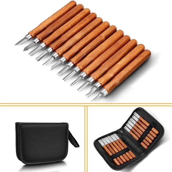 Master Carver's Kit: Handverktygsset för precision, ergonomisk design för komfort, presentklar för att inspirera kreativitet