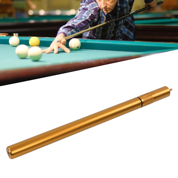 17 tum Aluminiumlegering Pool Cue Extender Teleskopisk Billardstick Förlängningsförlängare Guld