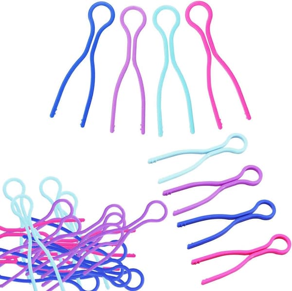 80 stykker trådspoleclips Spoleholderclips Plastspoleclips