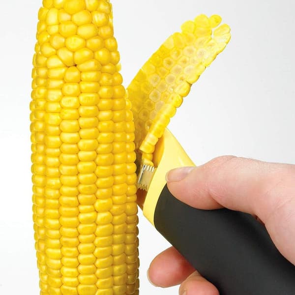 Majskolbeholdere, Ergonomisk Design, Rustfrit Stål Blade for Problemfri Majsnydelse
