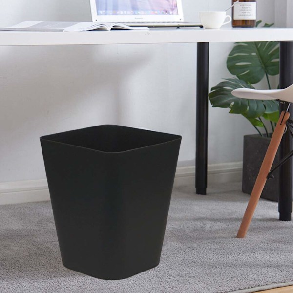 Soptunna med läckagesäker försegling, utrymmesbesparande avfallsbehållare, stilren design soptunna för badrum kök, slitstarkt polypropenmaterial, 2