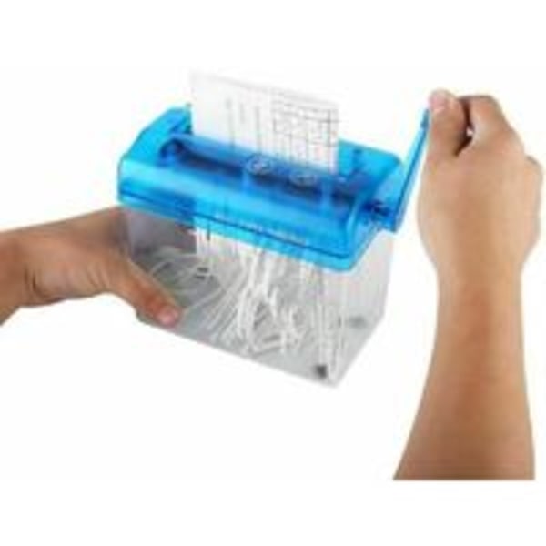 Pappersstrimlare/A6 Mini Bärbar Manuell Pappersstrimlare Rak Skär Bärbar Pappersstrimlare Kontor Familj Brev Räkningar Viktiga Dokument Strimlare