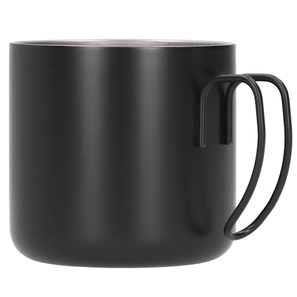 Högkvalitativa rostfria stålkoppar, dubbelväggig termomugg, okrossbar för restauranger, hem, kontor, skolor (400 ml)