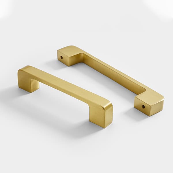 2-pak 2,5\"/64 cm skabsgreb, guld skabsgreb, guldgreb
