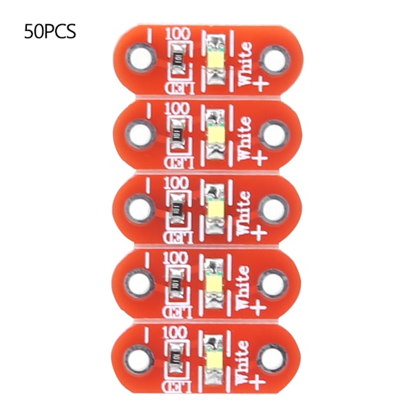 50 st LilyPad LED-moduler Vita Bärbara Ytmonterade LED DIY-kit för Arduino 3~5V