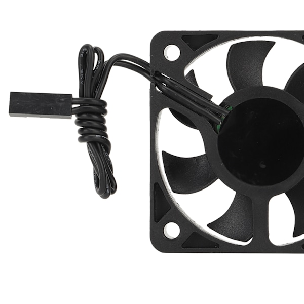 RC-kylfläkt i järn och plast, lätt, snabb hastighet, RC-motorkylning för 1/10 Traxxas 7,4 V svart 50 x 50 mm