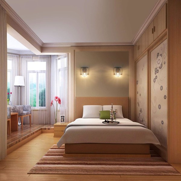 Modern K9 Kristallvägglampa Inomhus Kristallvägglampa Krom Finish Rostfritt Stål E14 Lampfot för Sovrum Vardagsrum Hall Trapphus Flickrum