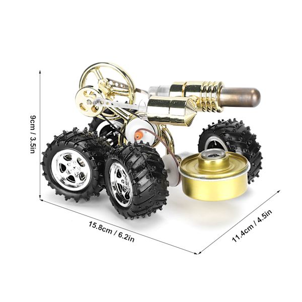 Stirlingmotormodell Miniatyrbilmotor Pedagogisk Fysik Vetenskapsexperiment Leksakspresenter