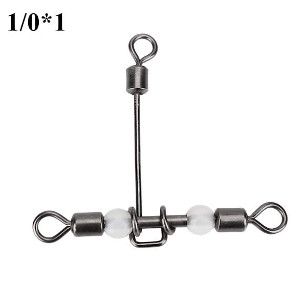 10 st set Hållbara T-formade korslinjefiskesvivlar Anslutningstillbehör (1/0*1)