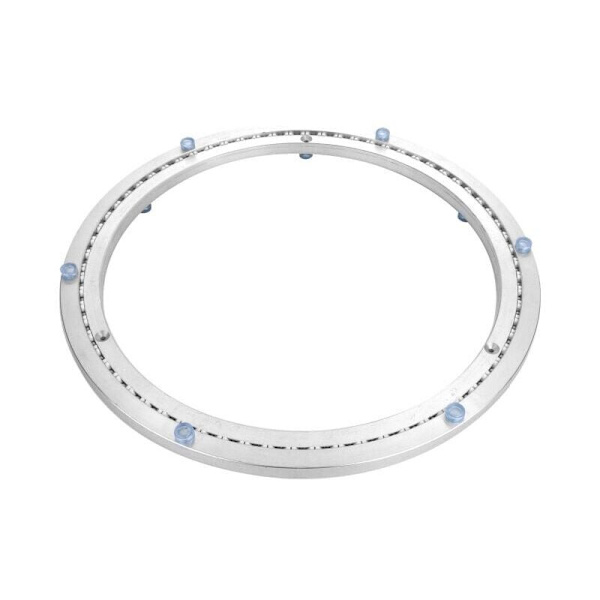 Metallskivspelarlager, Rund Svängbar Bas, 360° Roterbar, Enradig Kullagring, För Tungt Bruk, ø35cm