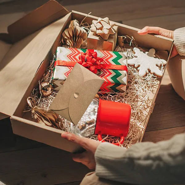 Presentkortskuvert Kraft, 60 st hjärtformade minikuvert, handgjorda presentkuvert, festtillbehör för födelsedag, alla hjärtans dag, fester, bröllop (30