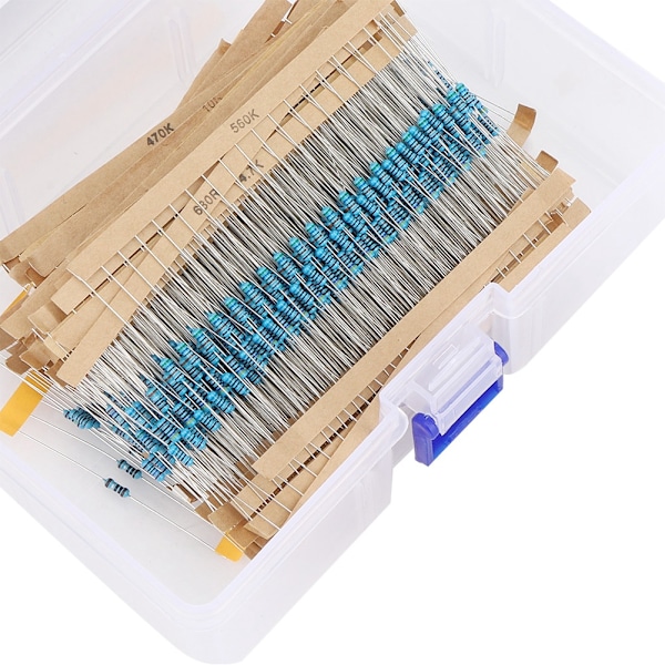 1460 st Resistorer i Metallfilm 1R-10M 73 Modeller Resistor Sortiment Kit Komponenter Set